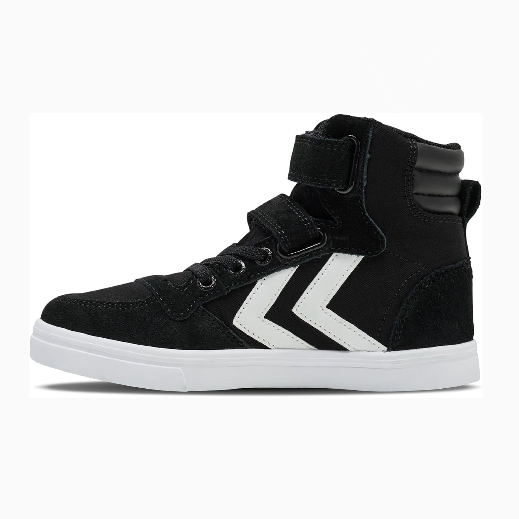 Hummel Slimmer Stadil HIGH JR Hi-Top Trainers Shoes -Black Sneakers Shoes