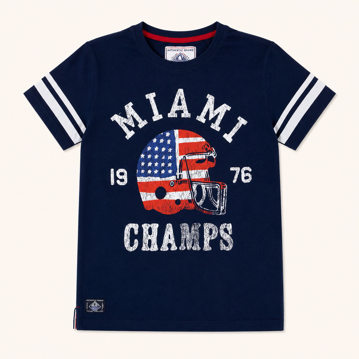 Next Boys Navy Blue MIAMI 1976 CHAMPS T-Shirt 