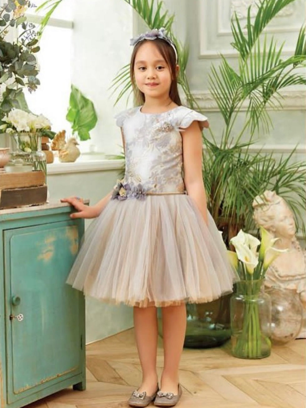 Thumbnail: Special Occasions Girls Ceremonial Dress Gown : BEGGI 