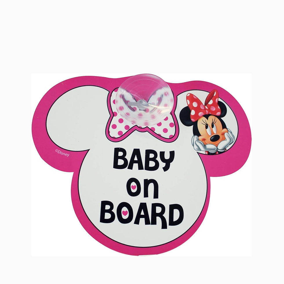 Thumbnail: Disney Minnie Mouse Car Sign - Baby On Board