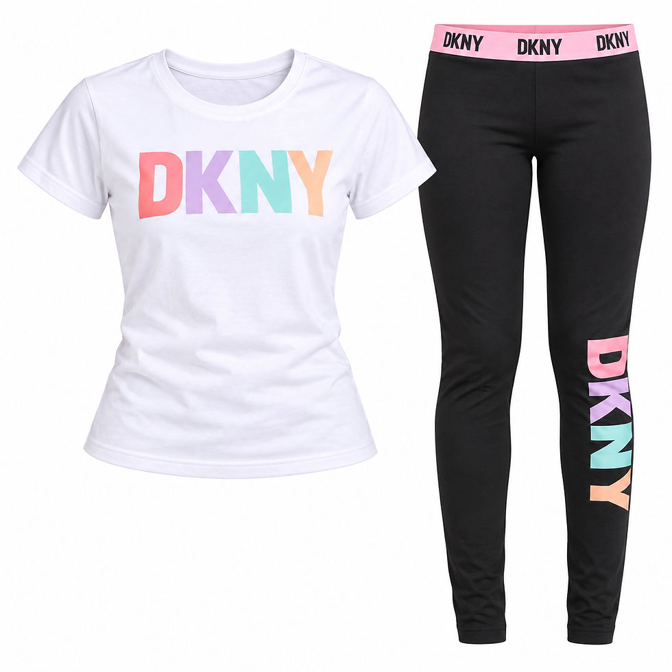 Thumbnail: DKNY kids' two-piece Pyjama set-2pc  