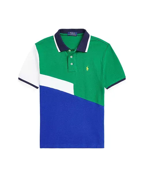 Thumbnail:   Polo Ralph Lauren Boys ,Toddler and Little Boys Color-Blocked Cotton Mesh Polo