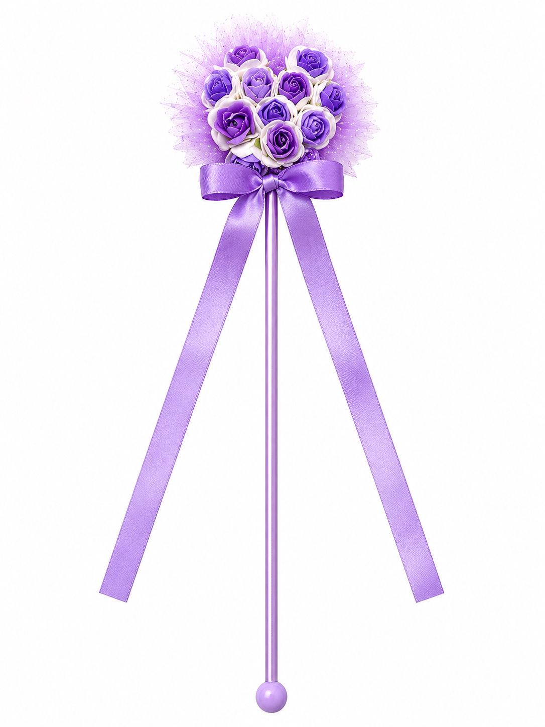 Kids Bundle of Roses Party/ Ballet/ Birthday Wand -Lilac /Purple