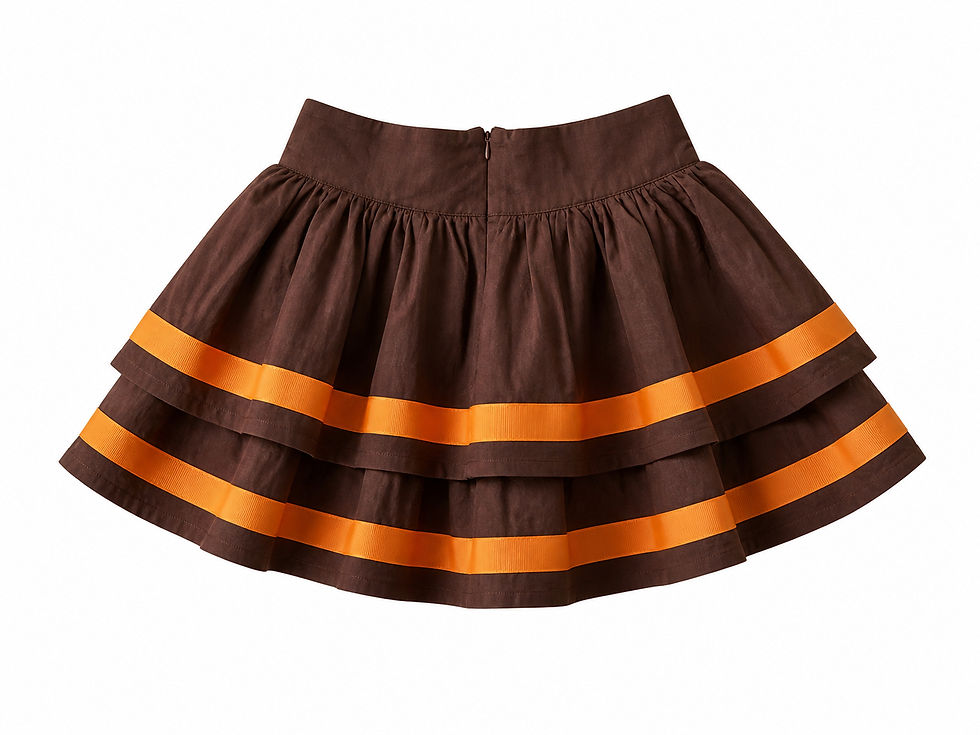Thumbnail: Marks & Spencer Autograph Coffee Brown Skirt 