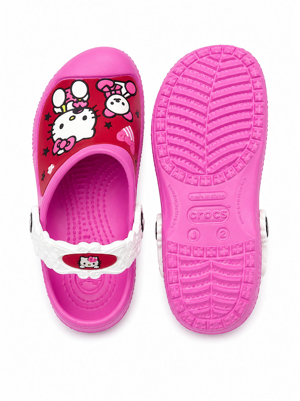 Thumbnail: Crocs Hello kitty Girls Fuchsia Pink Footwear 