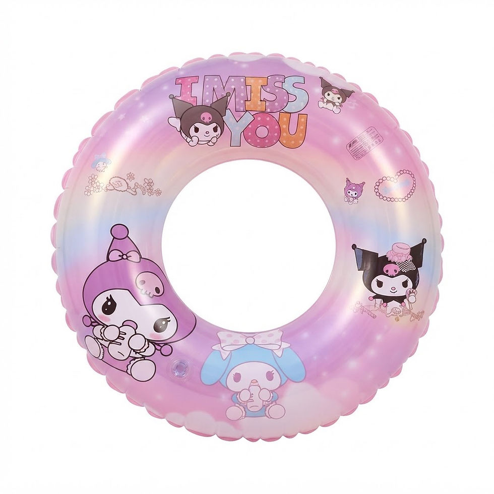 Thumbnail: Kuromi “I Miss You” swim ring -50cm 