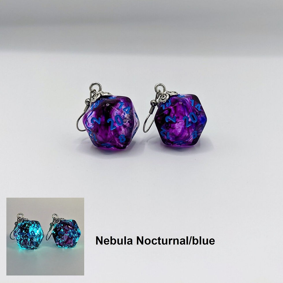 Thumbnail: Chessex Luminary D20 Earrings