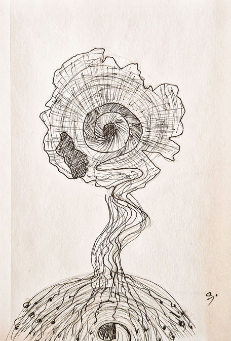 Psychosis no.2 ink illustration