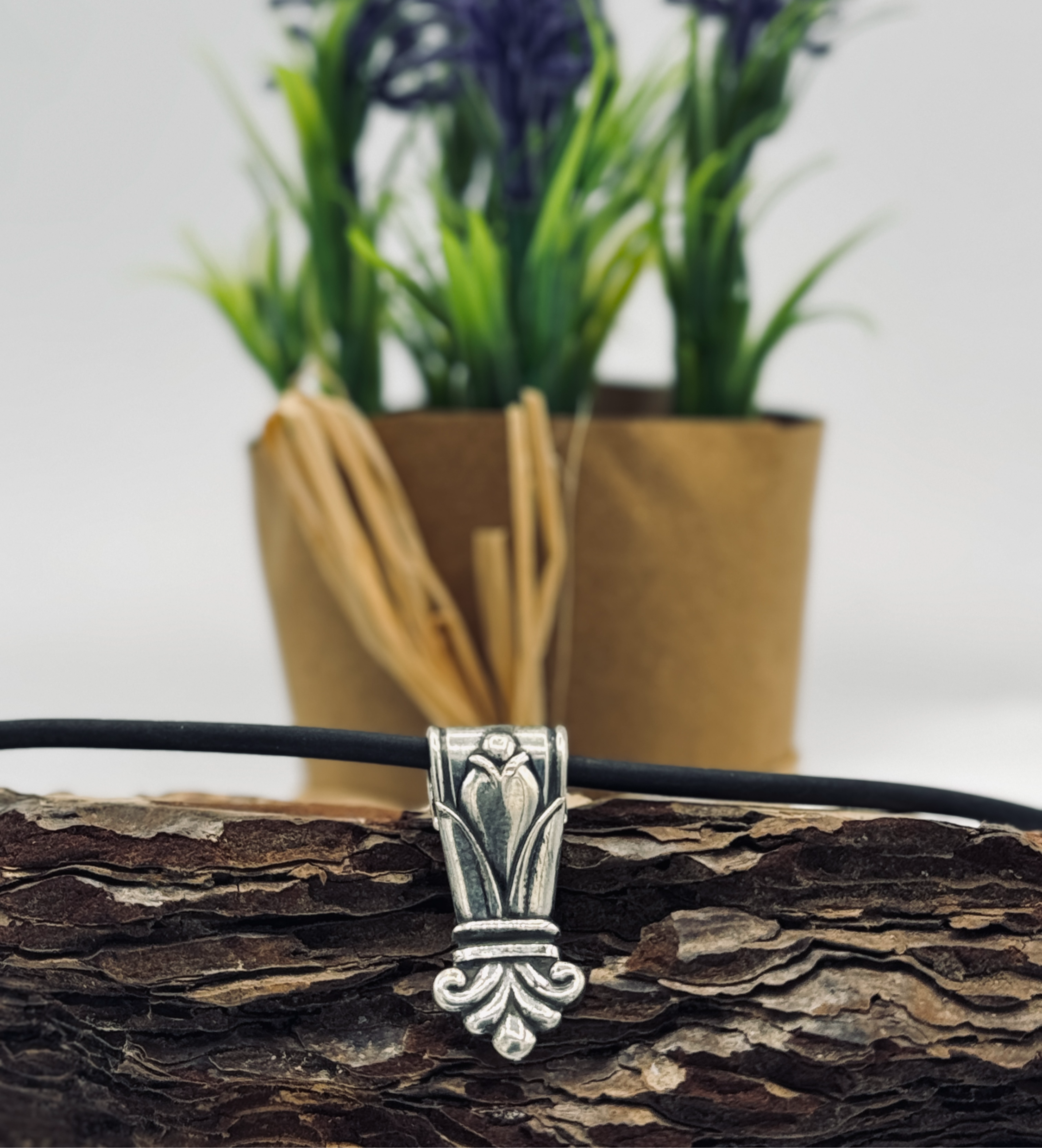 Amulett aus einem Skandinavischen 830er Silber Löffel