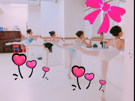 アラベスクの練習