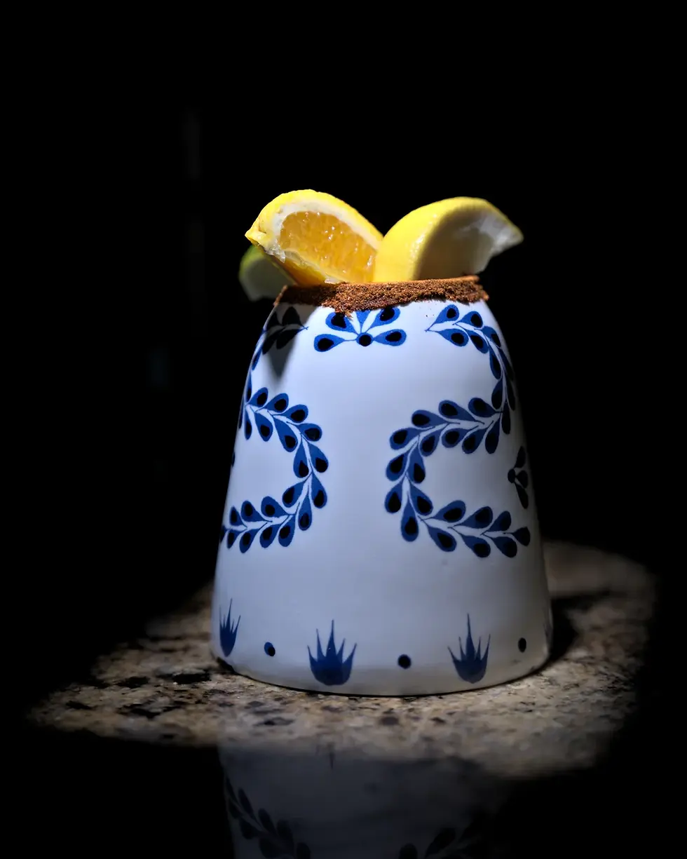 The Casa Real Margarita in a Talavera cup at Casa Real in Loveland