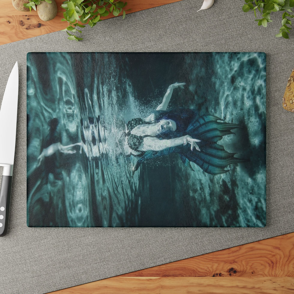 Miniaturbild: Tresor de la Mer Salvage Mermaid Cutting Board Kitchen Accessories