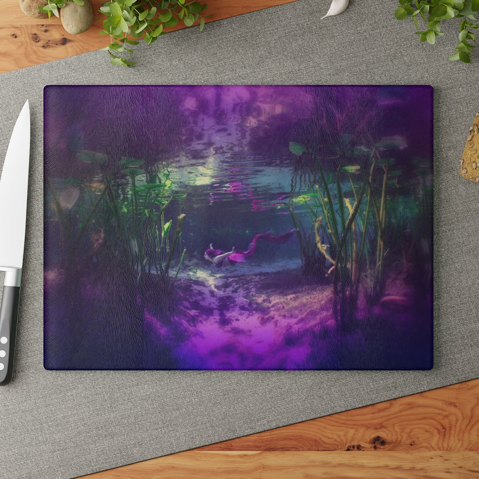 Miniaturbild: Tresor de la Mer Alone Mermaid Cutting Board Kitchen Accessories