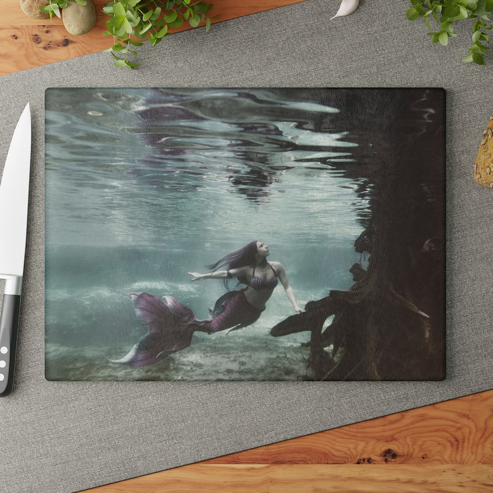 Miniature : Tresor de la Mer The Gift Mermaid Cutting Board Kitchen Accessories