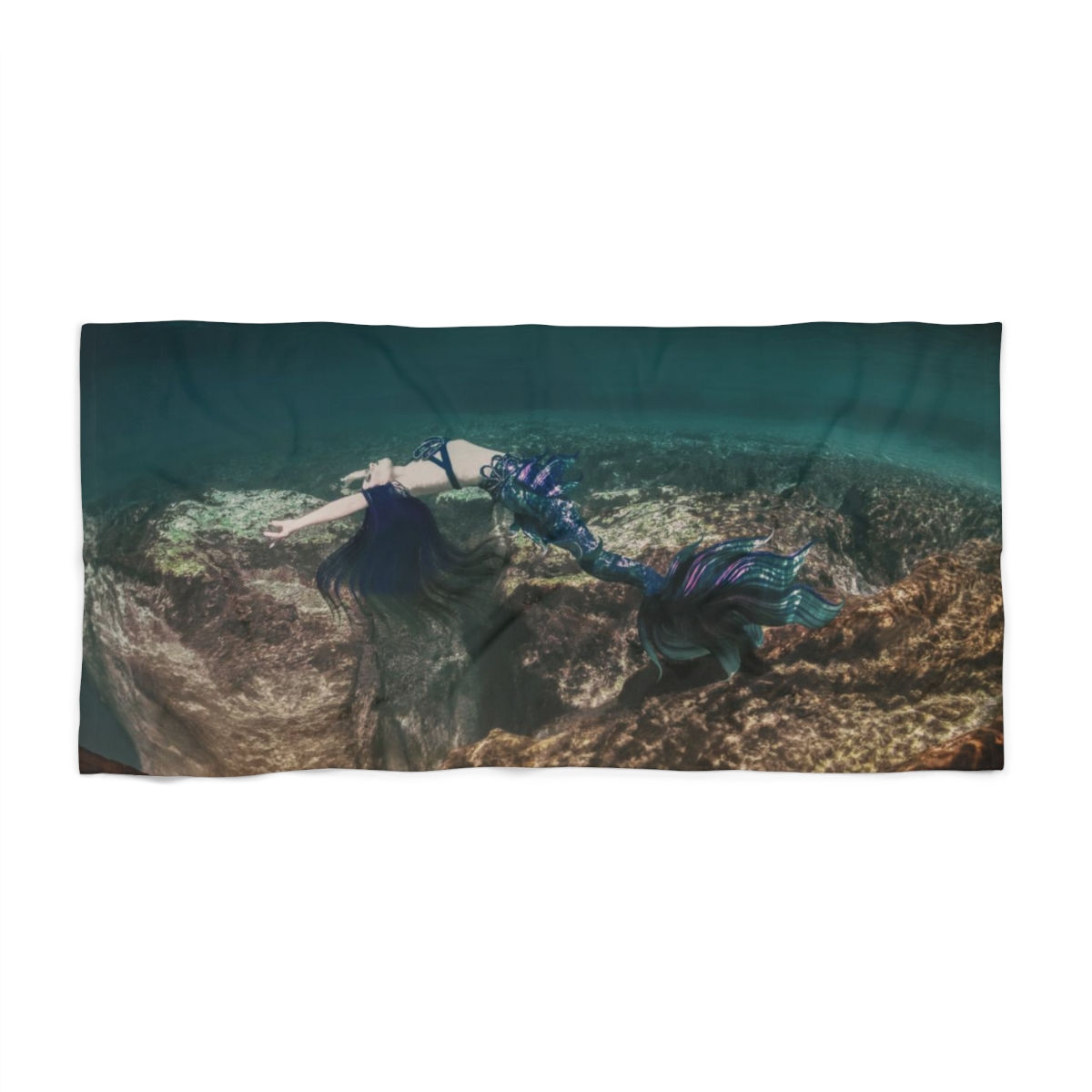 Tresor de la Mer Final Repose Mermaid Beach Towel