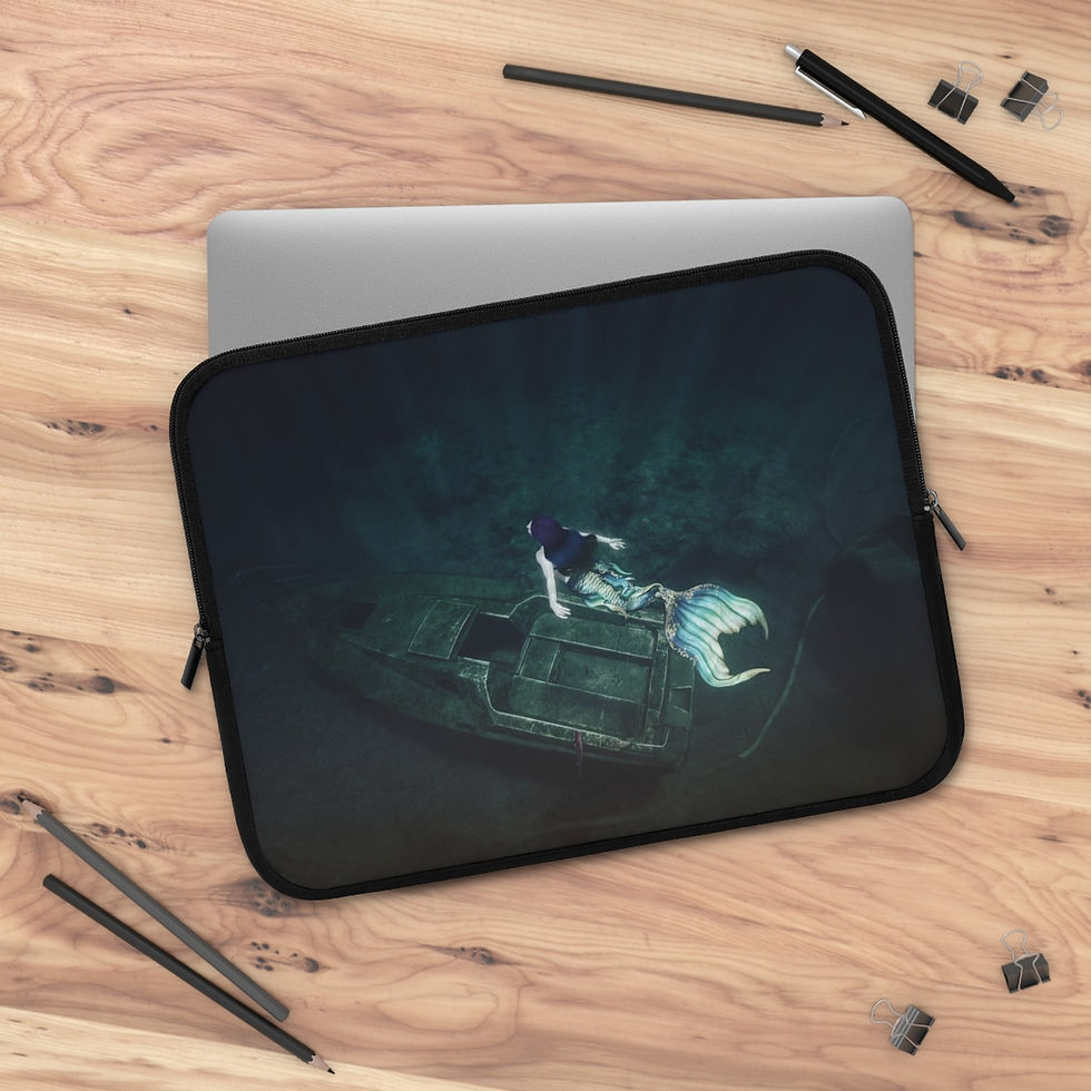 Miniature : Tresor de la Mer Closure Mermaid Laptop Sleeve School Supplies