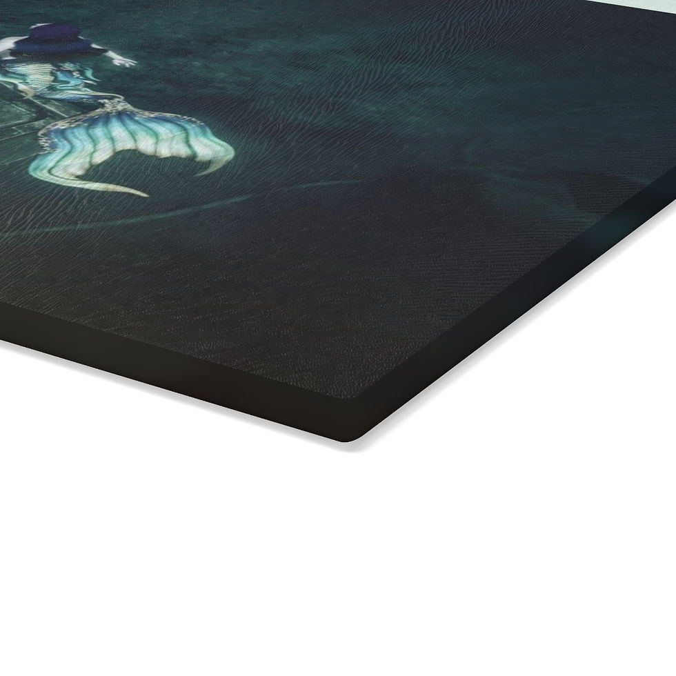 Miniature : Tresor de la Mer Closure Mermaid Cutting Board Kitchen Accessories