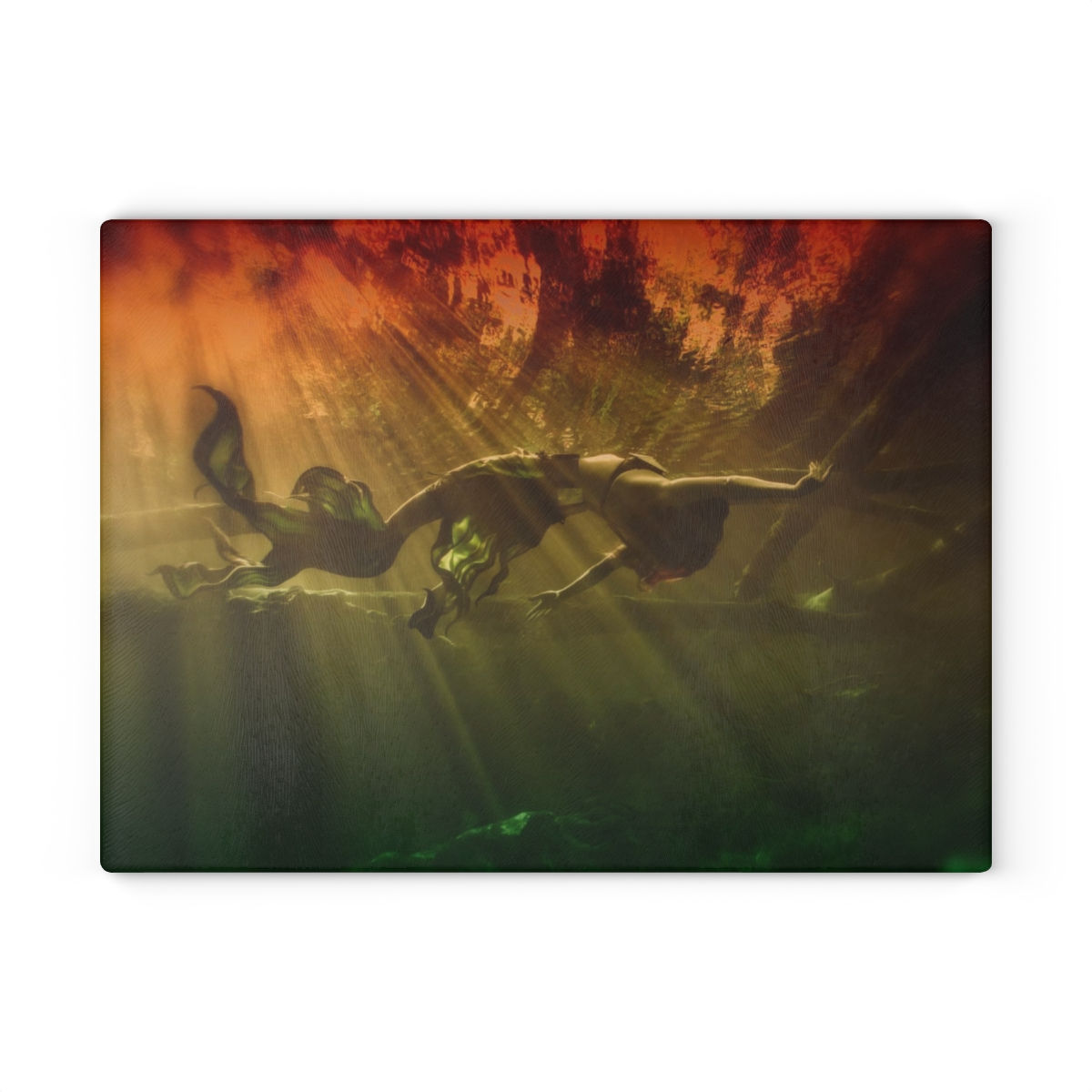 Tresor de la Mer Fallen Angel Mermaid Cutting Board Kitchen Accessories