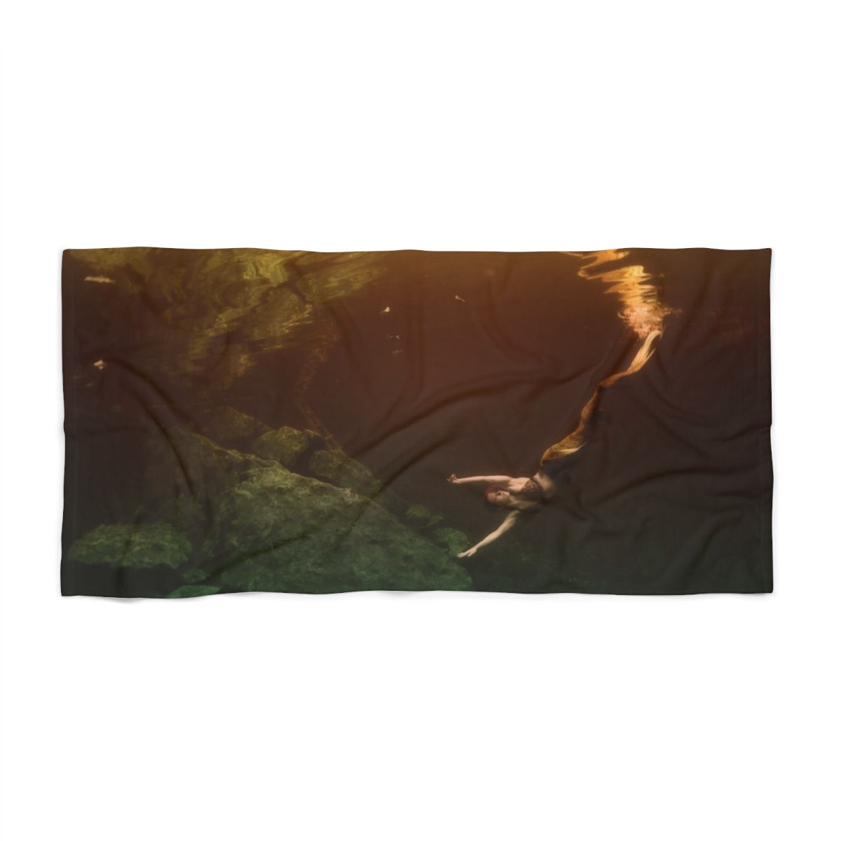 Tresor de la Mer Shadows Mermaid Beach Towel