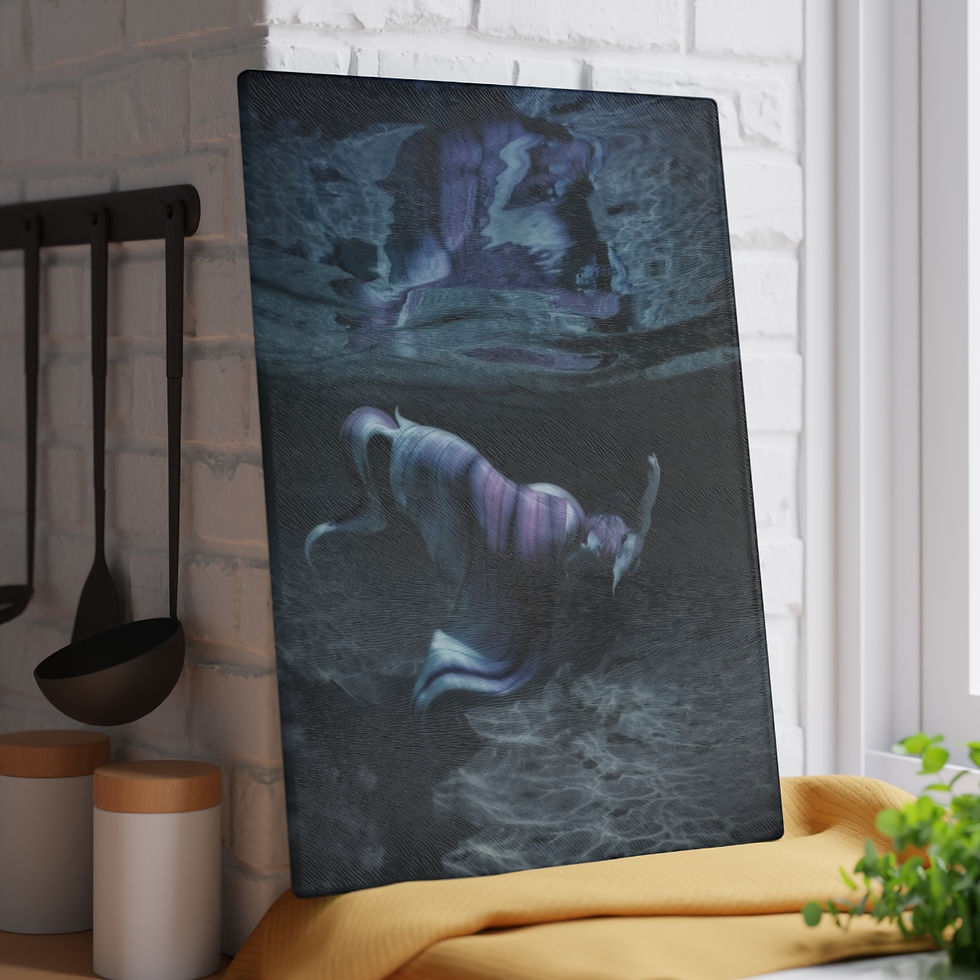 Miniaturbild: Tresor de la Mer Unruhe Mermaid Cutting Board Kitchen Accessories