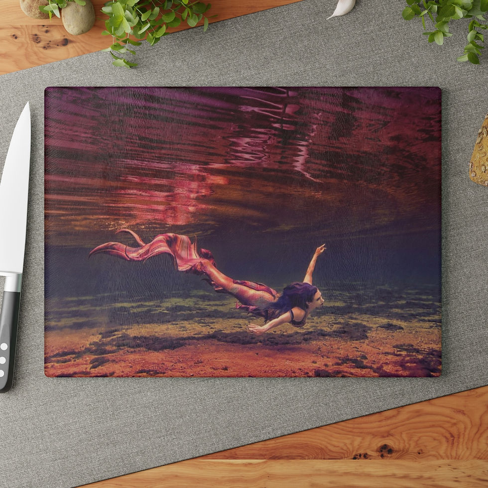 Miniaturbild: Tresor de la Mer Syzygy Mermaid Cutting Board Kitchen Accessories