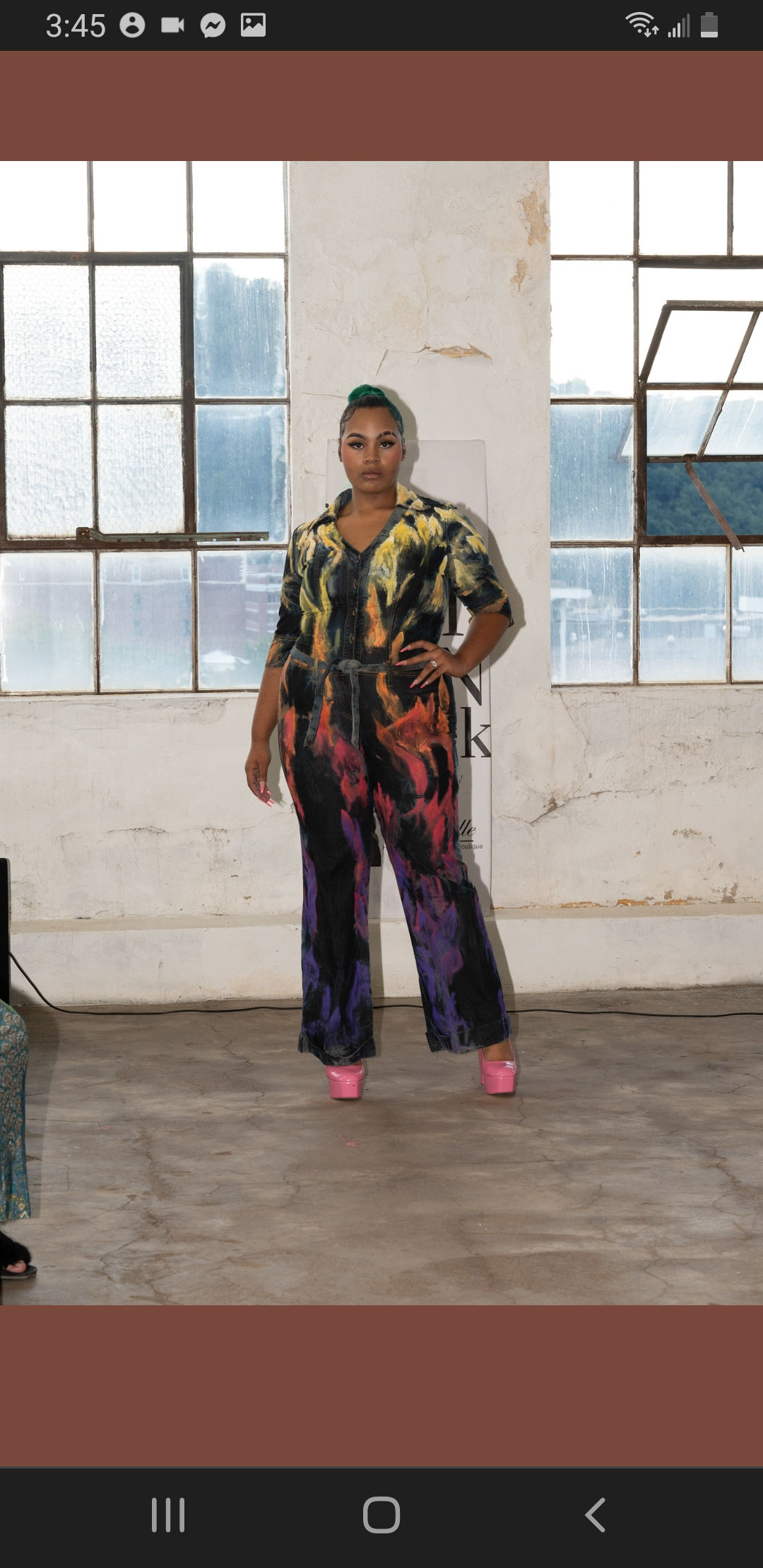 (XL) "This Fire" Jumpsuit