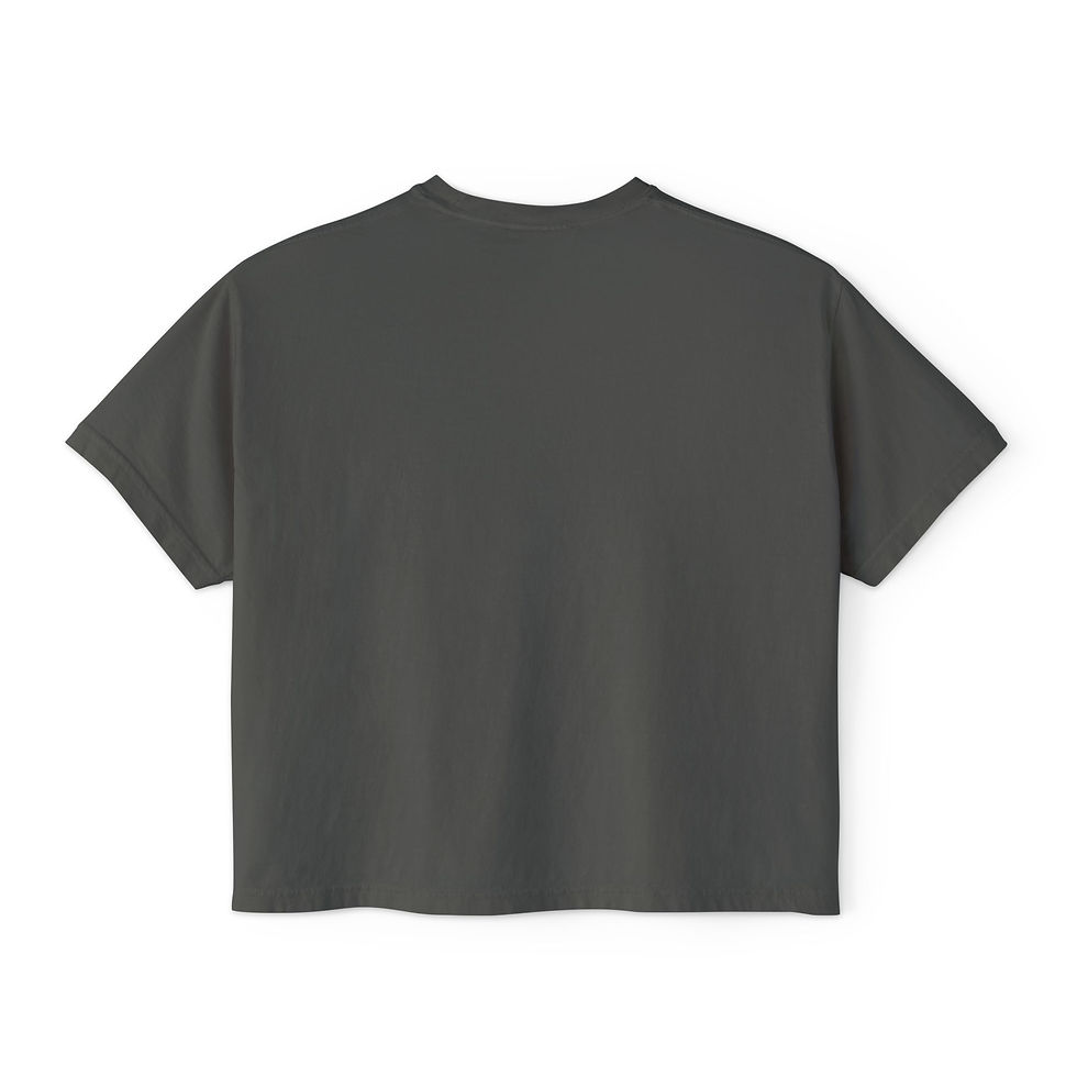 Miniatura: Queen Lion Graphic Tee — Women's Boxy Tee with Crown Lion Design