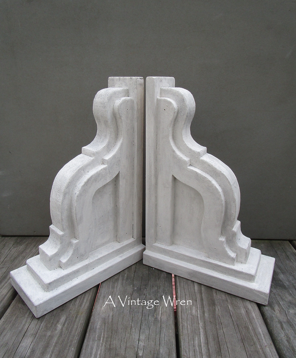 antique wood corbels
