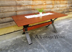 Industrial Dining Table for 6