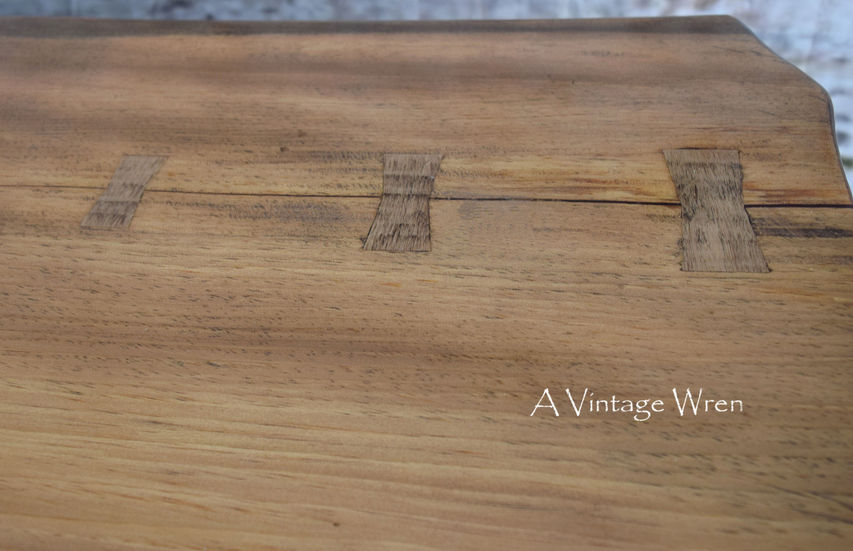 butterfly joints on bar top