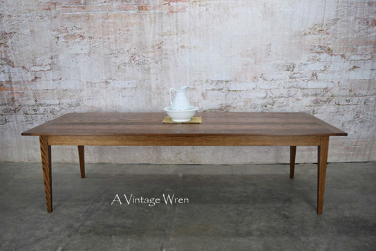 Solid Oak kitchen dining table Maine