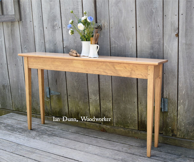 Made in NH solid wood console table