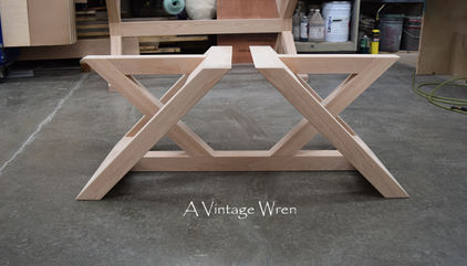 New Hampshire made solid wood modern coffee table