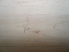 hand signed furniture pieces