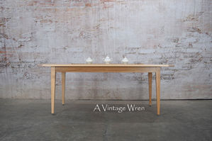Solid hickory Shaker dining table Middleton MA