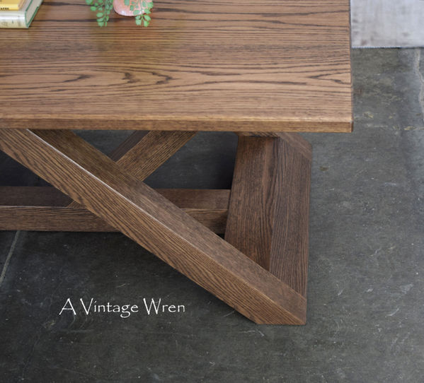 New Hampshire made solid wood modern coffee table 