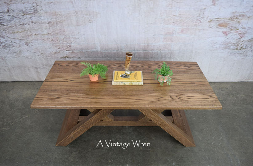 New Hampshire made solid wood modern coffee table 