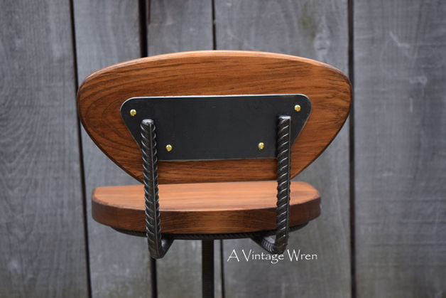 NH made counter stool with back