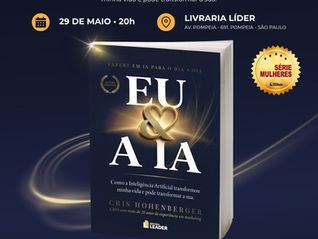 CRIS HOHENBERGER LANÇA LIVRO SOBRE COMO A INTELIGÊNCIA ARTIFICIAL PODE TRANSFORMAR VIDAS