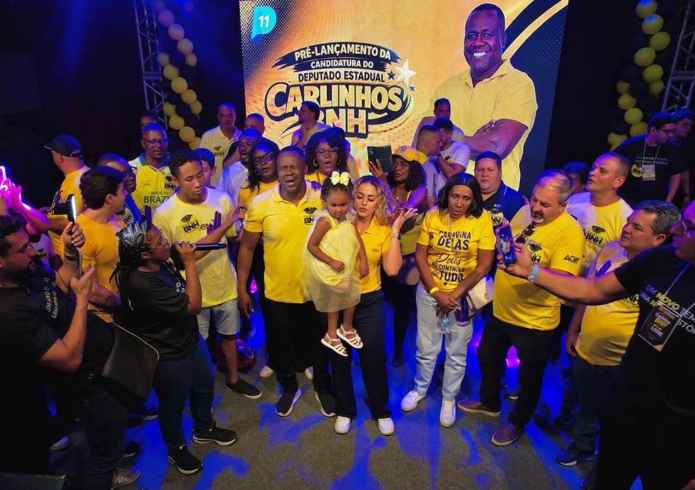 Carlinhos BNH reúne multidão em pré-lançamento e demonstra força política em Nova Iguaçu