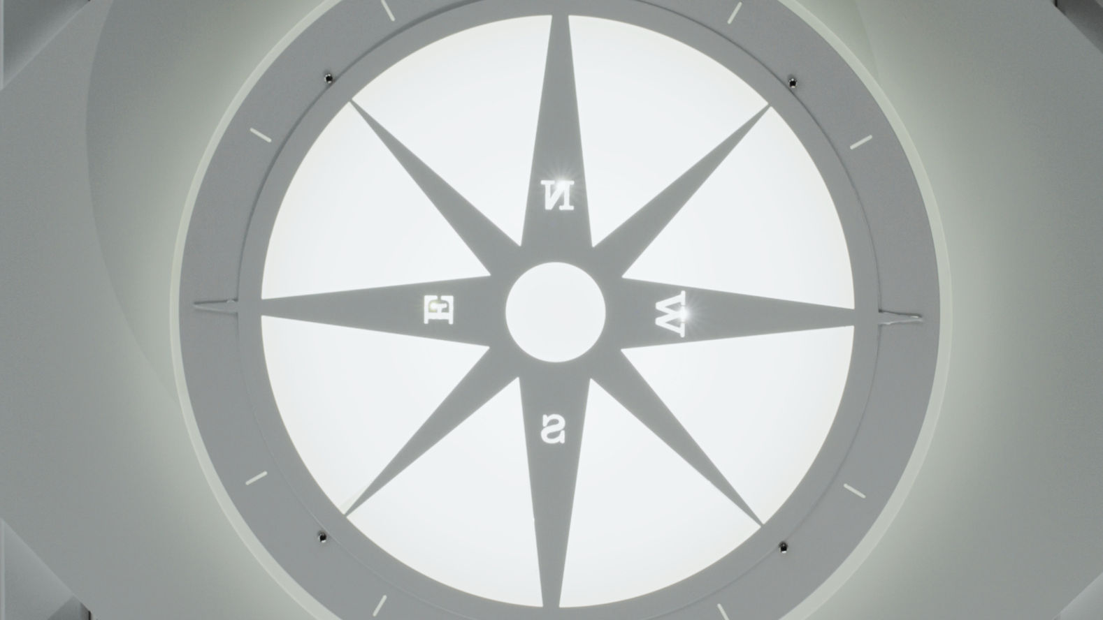 Compass Skylight In The Showboat Pilot House / Third Deck