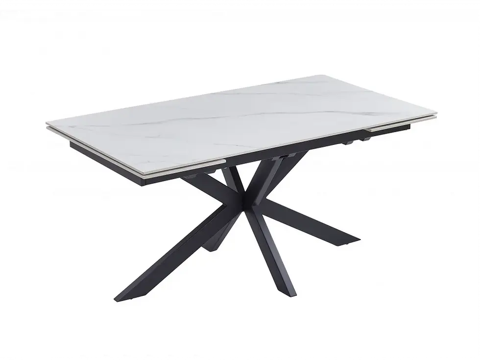 Thumbnail: Newcastle White Ceramic Extension Dining Table