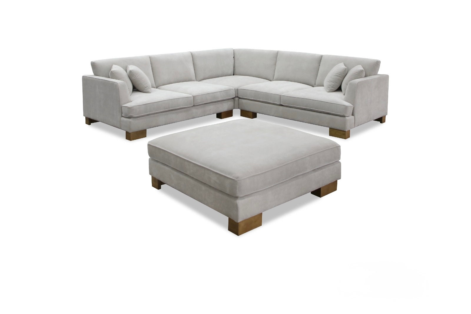 Jade Corner Deep Seater Sofa with Huge Ottoman