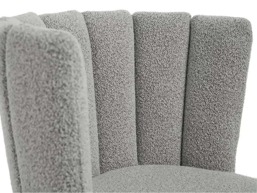 Thumbnail: Fleur Modern Design Boucle Fabric Chair