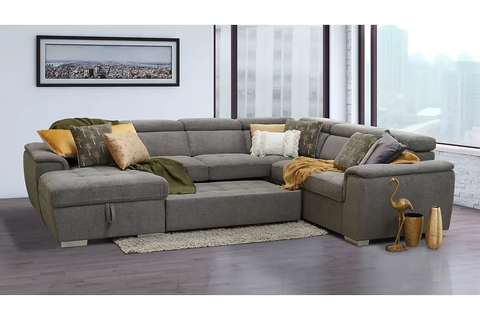 Thumbnail: Katori Multifunctional Sofa with Pullout Bed and Storage Chaise