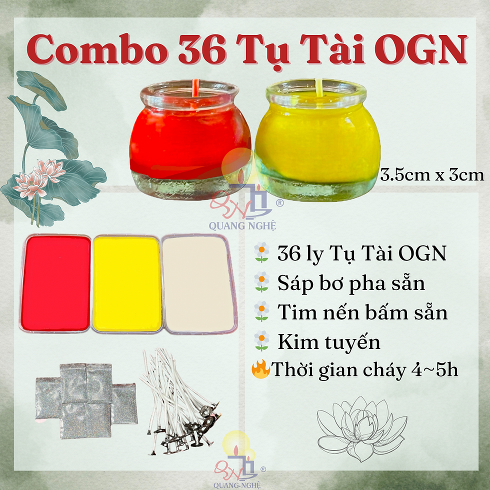 Hình thu nhỏ: Combo nến bơ Tụ Tài OGN