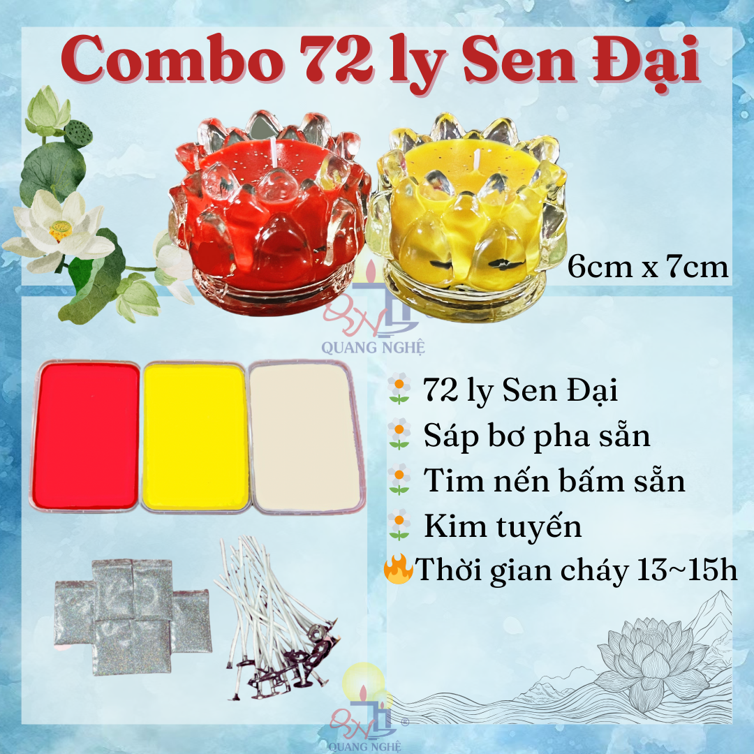 Combo nến bơ Sen Đại