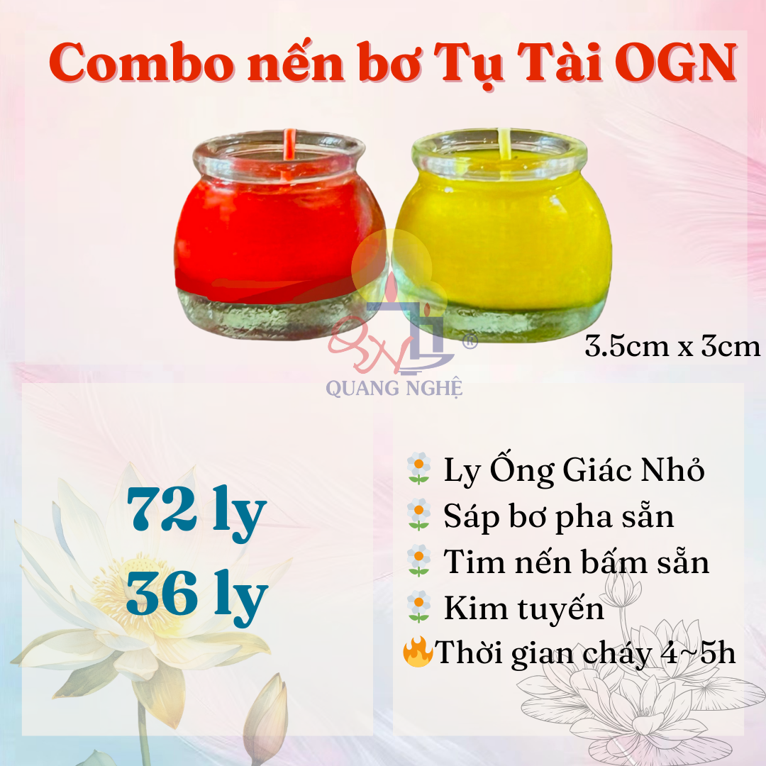 Combo nến bơ Tụ Tài OGN