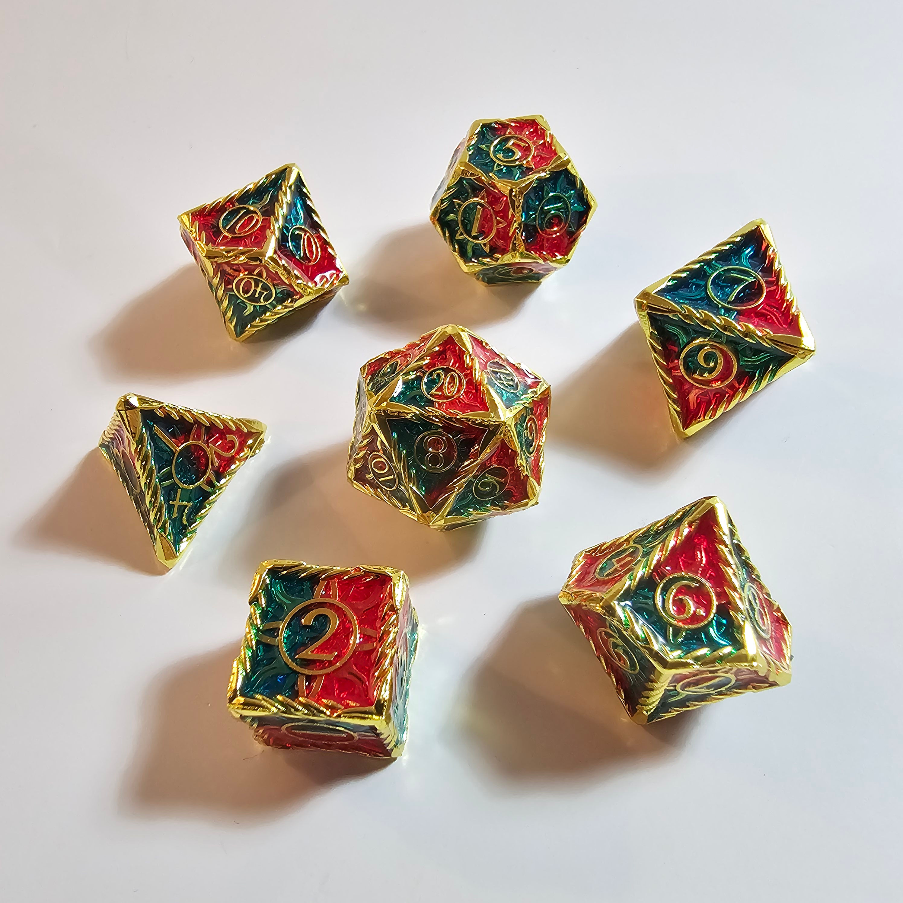 Ancient Dragon Metal Dice Set