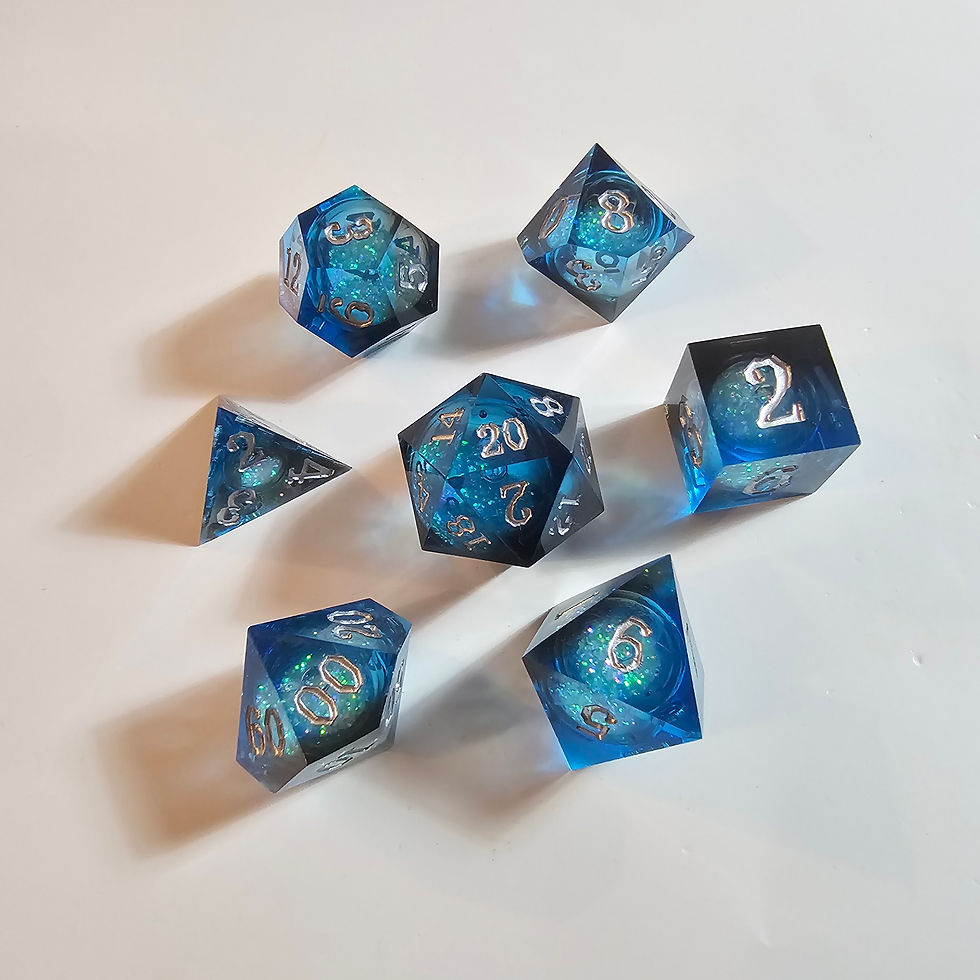 Ocean’s Secret Quicksand Sharp Edge Dice Set